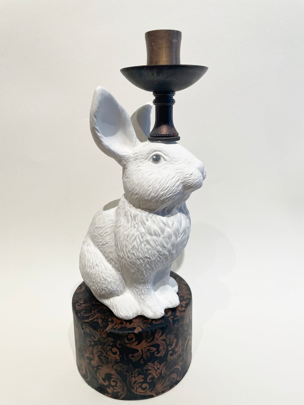 Candlestick Bunny - White