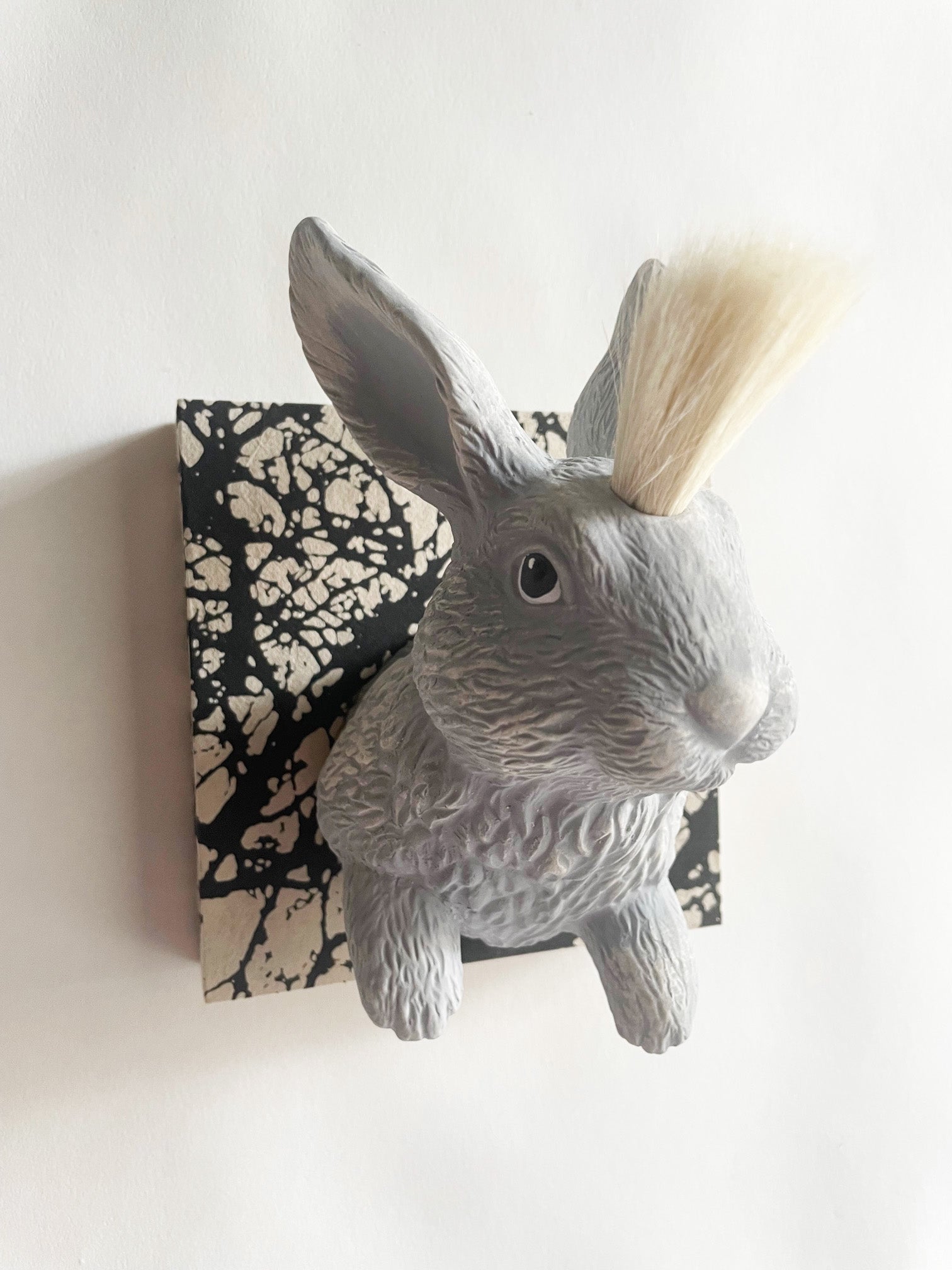 Bunny Tile (Grey) by Michael Biello