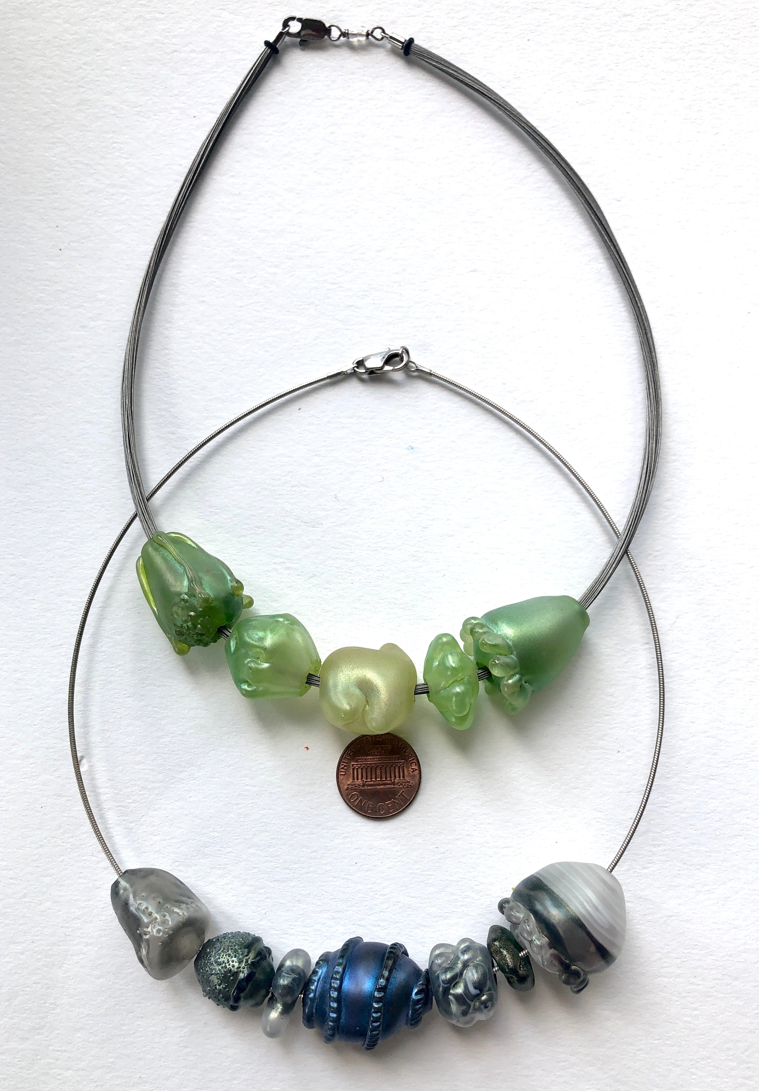 Marine Life Necklaces (Greens) by Patti Dougherty