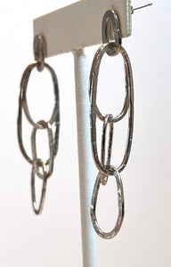 Long Dangling Sterling Silver Earrings