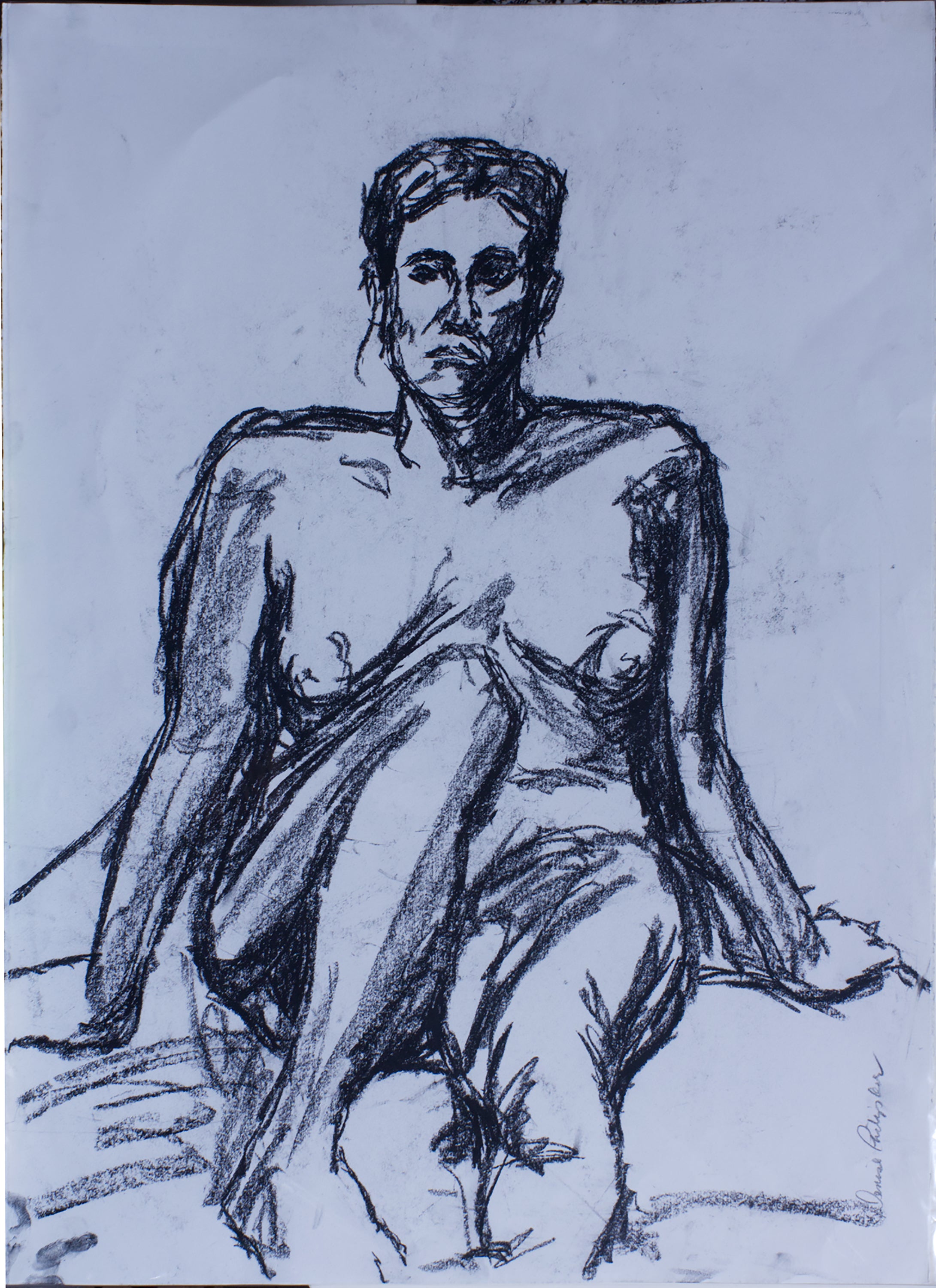 Untitled (life drawing woman front view) by Denise Philipbar