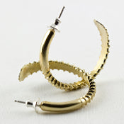Bronze Screw Hoops by Stacey Lee Webber