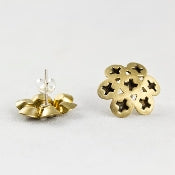 Bronze Screw Burst Earrings by Stacey Lee Webber