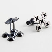 Silver Screw Cufflinks by Stacey Lee Webber