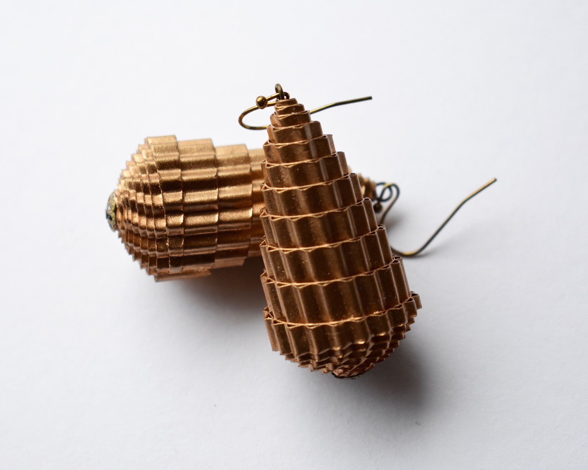 Drop Paper Earrings by Babelfish Jewelry