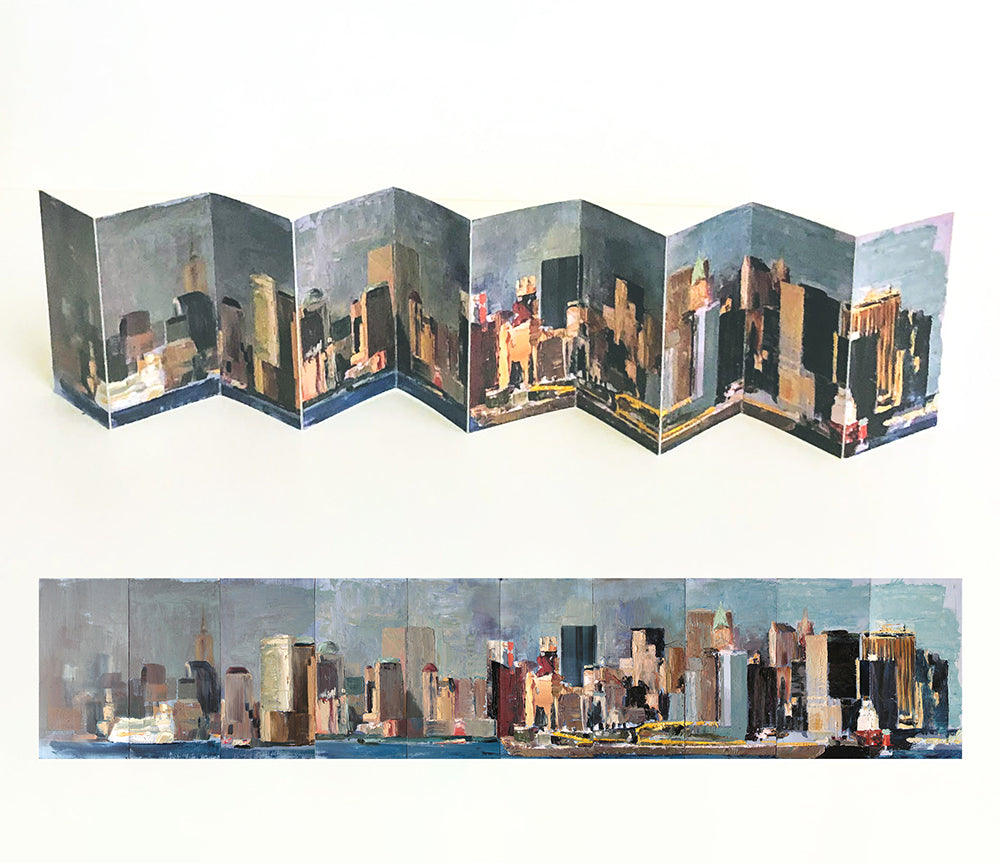 Manhattan time machine /\/\/\/\/\ leporello by Janos Karodi