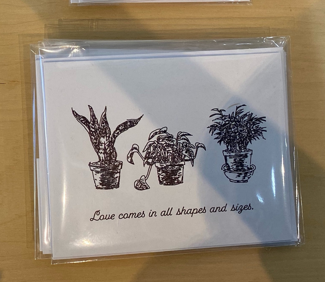 Love Comes in all Shapes and Sizes Greeting Card by Scott Holford