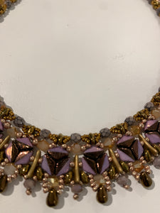Purple Circle Necklace