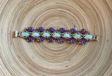 Load image into Gallery viewer, Mint and Purple Bracelet
