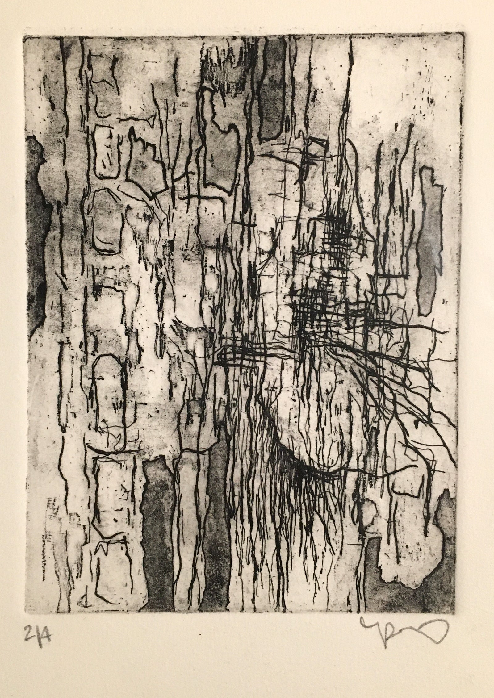 Abstract Etching by Rebecca Schultz