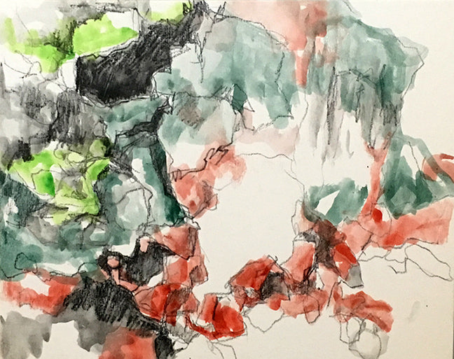 Deildartunguhver Sketch by Rebecca Schultz