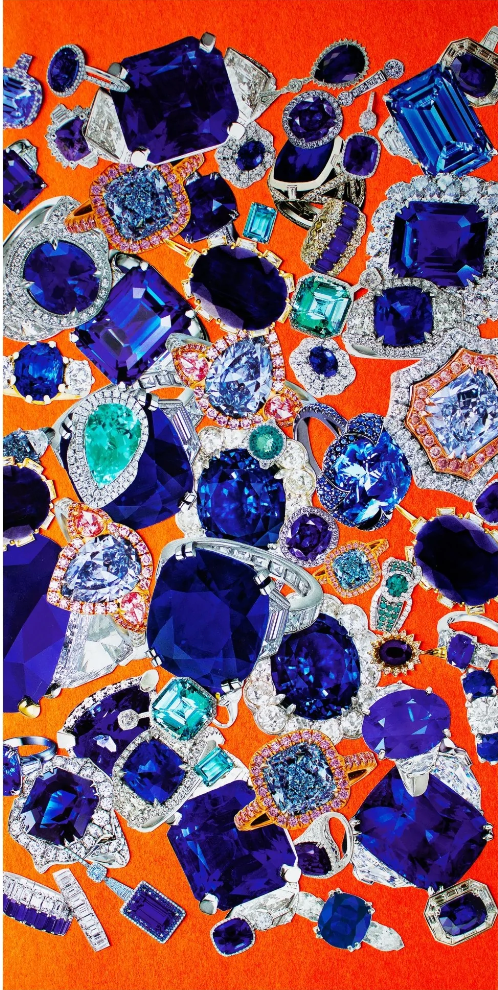Sapphire Scarf by John Wind x Leila Cartier