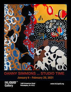 Danny Simmons ... Studio Time signed poster