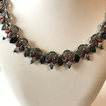 Load image into Gallery viewer, Iridescent Leaf Beaded Necklace
