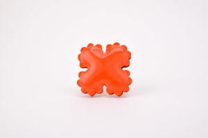 Orange X Brooch