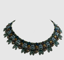 Load image into Gallery viewer, Blue Leafed Necklace by Sandra Mournet Tarcov
