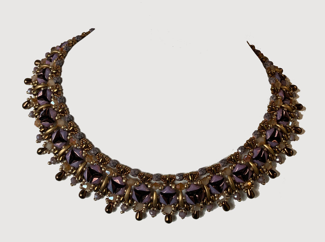 Purple Circle Necklace