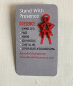 Stand With Presence Pin by Vicki Vinton